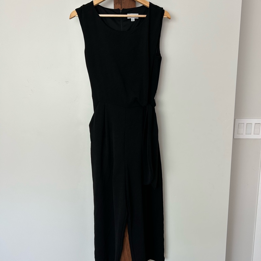 Tahari Black Sleeveless Jumpsuit with side tie